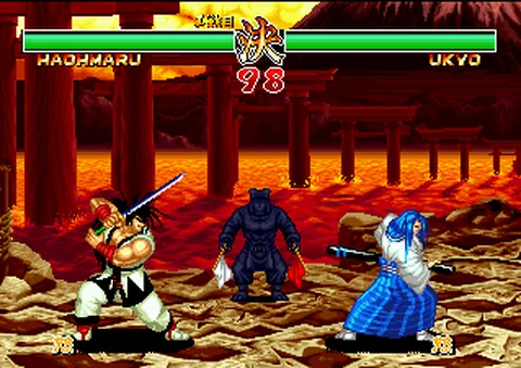 Cena clássica de Samurai Shodown