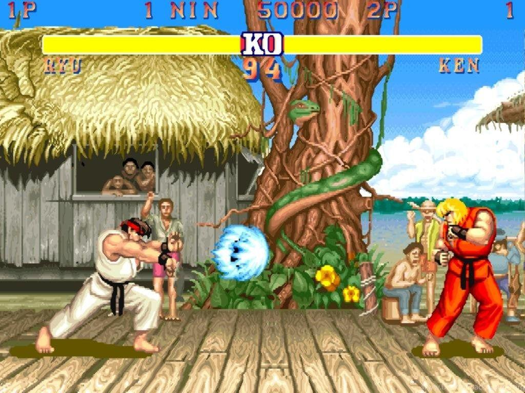 Cena clássica de Street Fighter